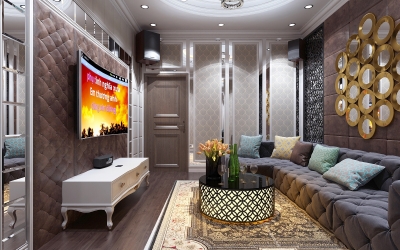 THI CÔNG THIẾT KẾ PHÒNG KHÁCH ĐẸP