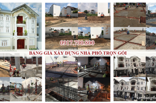 BÁO GIÁ XÂY DỰNG NHÀ TRỌN GÓI 