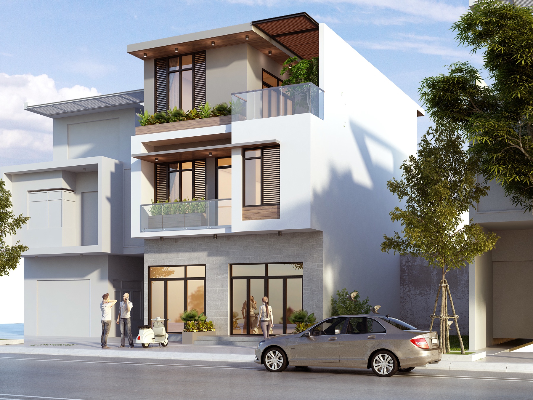 KIẾN TRÚC NHÀ PHỐ ĐẸP